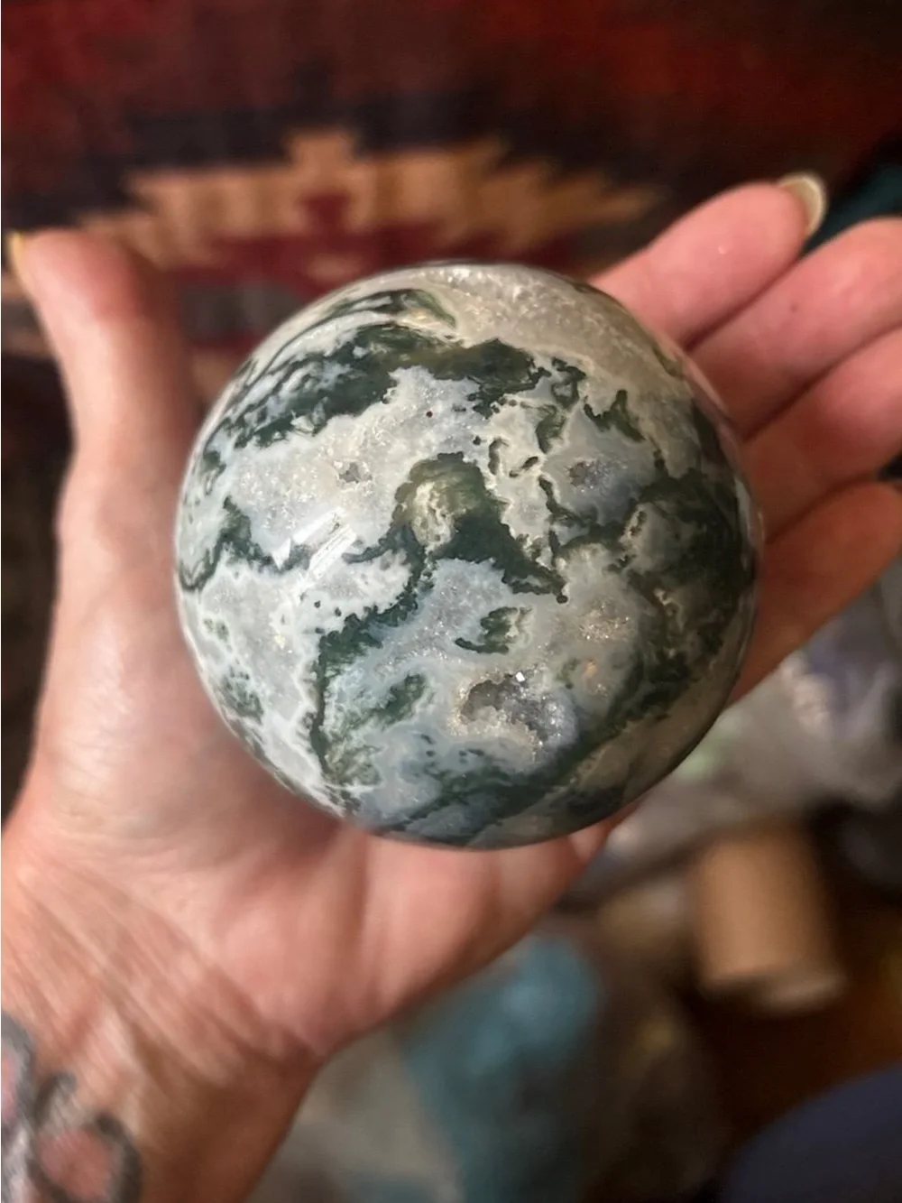 Moss Agate Sphere